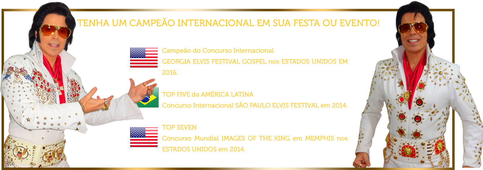 Elvis Cover | Elvis Cover Sérgio Queiroz - Campeão Internacional 2016